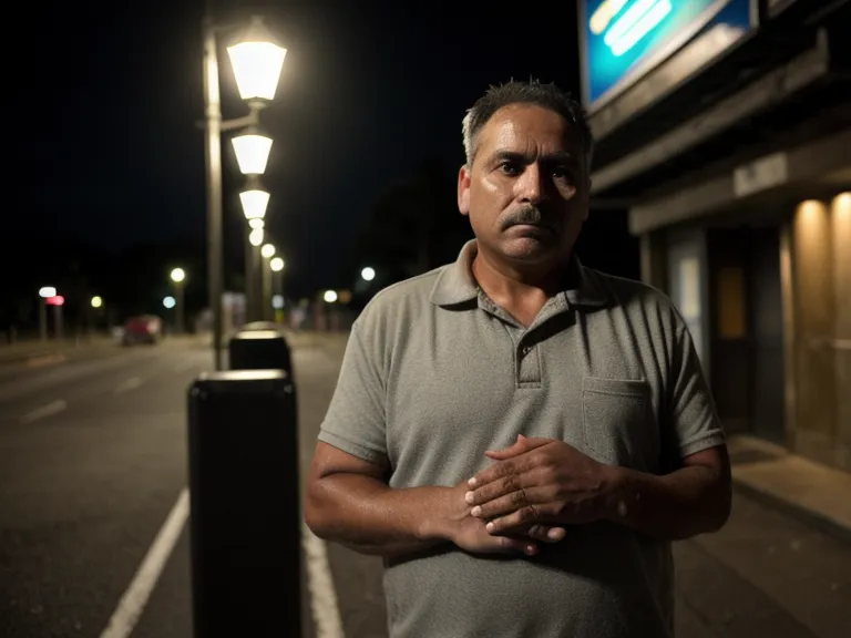 El costo de aprender defensa personal callejera efectiva desde casa: hombre caminando solo de noche por una calle de Tijuana