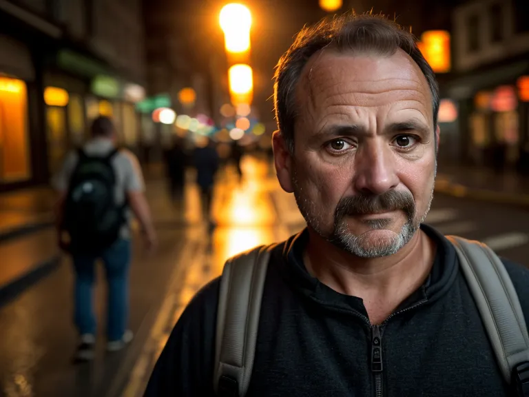 Persona caminando alerta de noche, ejemplo de defensa personal callejera y supervivencia urbana en entornos peligrosos