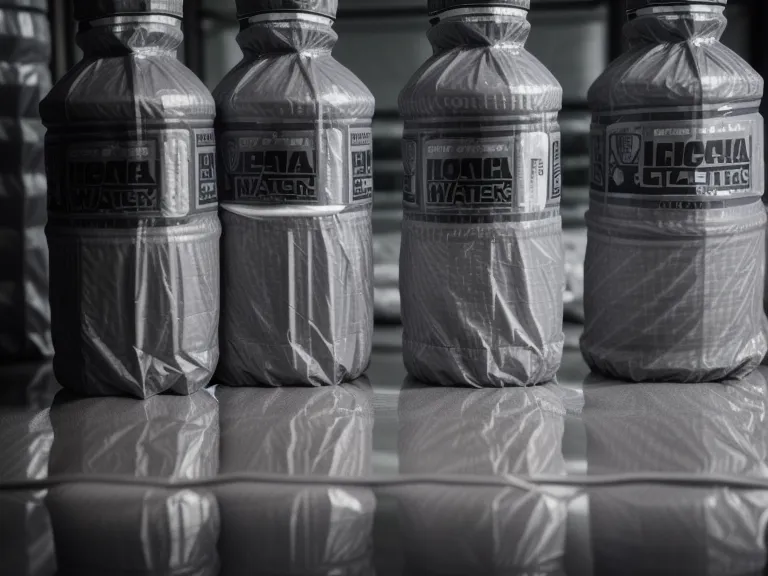 Botellas de agua reforzadas con cinta americana gris para entrenamiento de resistencia