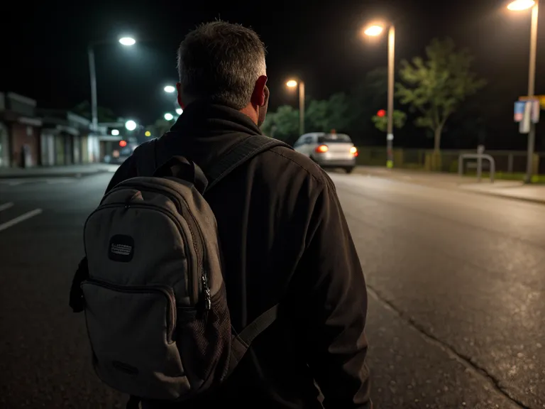 Manos en movimiento rápido en un entorno oscuro simulando una reacción defensiva