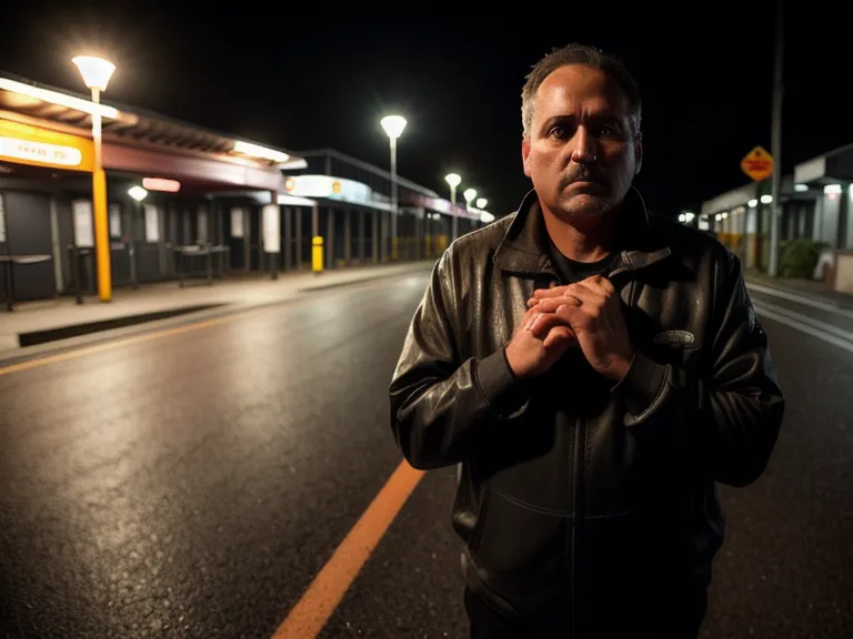 Llaves sostenidas como referencia de objeto cotidiano en la mano durante una espera nocturna, parte de la seguridad urbana en paradas de transporte